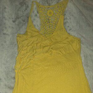 Almost Famous yellow tank top Large